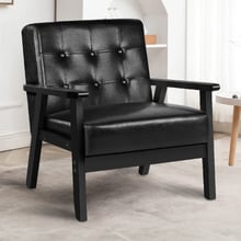 Callum Faux Leather Armchair