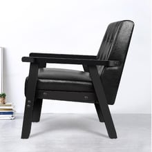 Callum Faux Leather Armchair