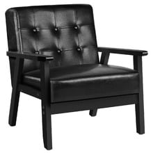 Callum Faux Leather Armchair