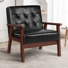 Callum Faux Leather Armchair