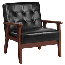 Callum Faux Leather Armchair