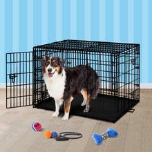 Jacob 3 Doors Metal Dog Cage with Tray