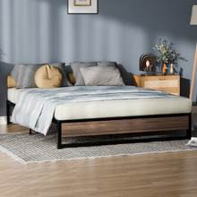 Soren Steel & Timber Bed Base