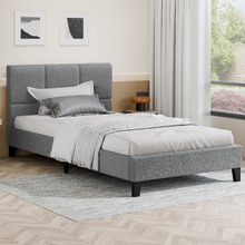 Grey Cassandra Upholstered Bed