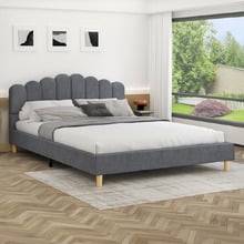 Grey Philippa Upholstered Bed