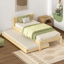 Lillian Single Bed with Trundle