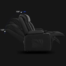 Polo Faux Leather Heated Massage Recliner Chair