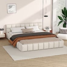Beige Ellie May Platform Bed