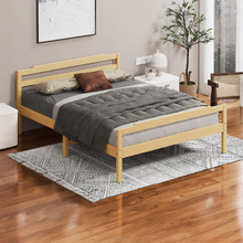 Lyna Pine Wood Bed & Tight Top Mattress