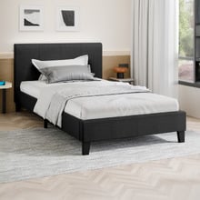Kyle Upholstered Bed and Euro Top Mattress