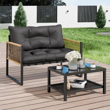 2 Seater Zenebe Outdoor Lounge Set