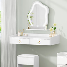 2 Piece Audrey Floating LED Dressing Table & Stool Set