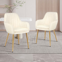 Toren Granular Velvet Dining Chairs (Set of 2)