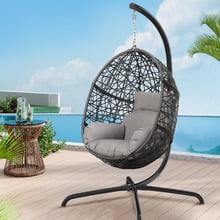 Geneva Outdoor Hanging Egg Chair with Stand