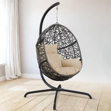 Geneva Outdoor Hanging Egg Chair with Stand