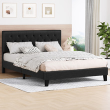 Charcoal Vernon Upholstered Bed Frame
