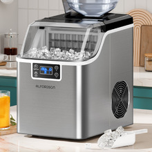 Silver 3.7L Stainless Steel Ice Maker with Timer