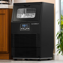 Black 1.2L Stainless Steel Ice Maker with Timer