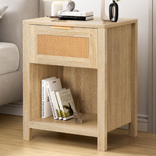 Alira Rattan 1 Drawer Bedside Table