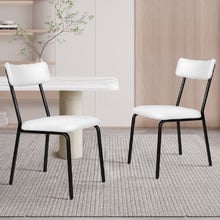 Sierra Teddy Velvet Dining Chairs (Set of 2)