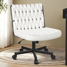 Eliska Boucle Swivel Home Office Chair
