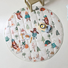 Camping Bears Cotton Percale Play Mat