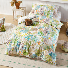 Linen House Kids Gum Leaf Gully Cotton Percale Quilt Cover Set
