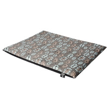 Grey Sleeping Dog Flat Dog Bed
