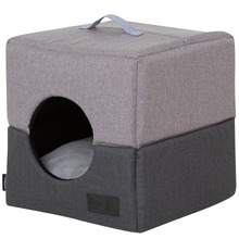 2-Tone Cube Cat Bed
