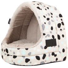 Leo Spot Hooded Cat Bed