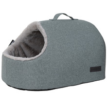 Como Eggshell Hooded Cat Bed