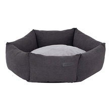 Charcoal Hexagonal Dog Bed