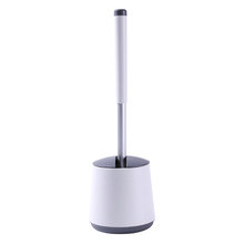 Black & Grey Toilet Brush with Holder