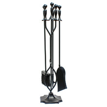 5 Piece Dante Cast Iron Fireplace Tool Set