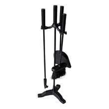 4 Piece Samuel Cast Iron Fireplace Tool Set