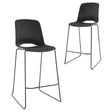 Nexus Upholstered Stackable Stools (Set of 2)