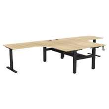 Portobello Winder Sit & Stand Workstation with Cable Tray