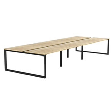 Henrietta 6 Person Double Sided Workstation