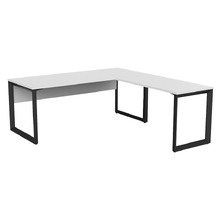Henrietta V Desk with Return & Modesty