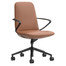 Thalas Mid Back Leather Office Chair