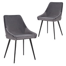 Shogun Velvet Dining Chairs (Set of 2)