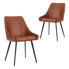 Shogun Faux Leather Dining Chairs (Set of 2)