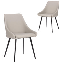 Shogun Faux Leather Dining Chairs (Set of 2)
