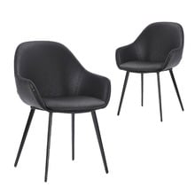 Fido Faux Leather Dining Chairs (Set of 2)