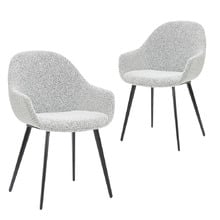 Deandre Boucl&eacute; Dining Chairs (Set of 2)