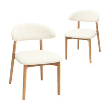 Emir American Oak Wood Dining Chairs (Set of 2)