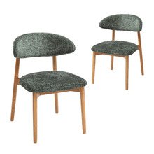 Emir American Oak Wood Dining Chairs (Set of 2)