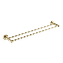 800mm Rosa Brass Double Towel Rail