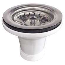 Chrome Stainless Steel Replacement Sink Basket Waste