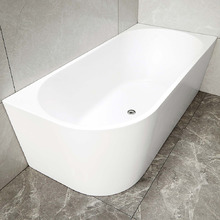 Matte Harper Acrylic Right Corner Bath